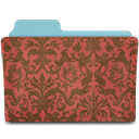 rebelheart damask crimson icon